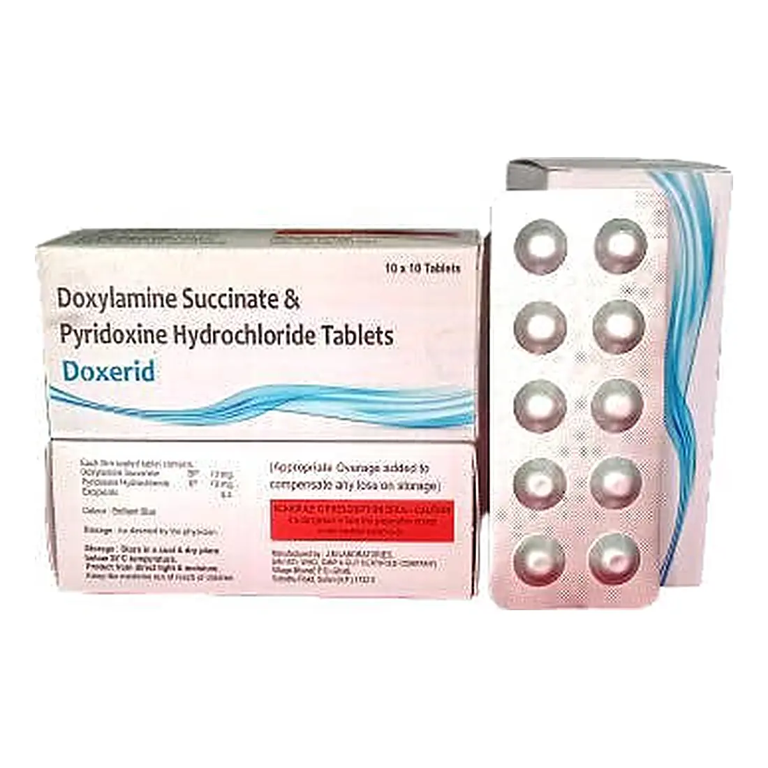 Doxerid — Doxylamine Succinate 10 mg & Pyridoxine Hydrochloride 10 mg Tablets