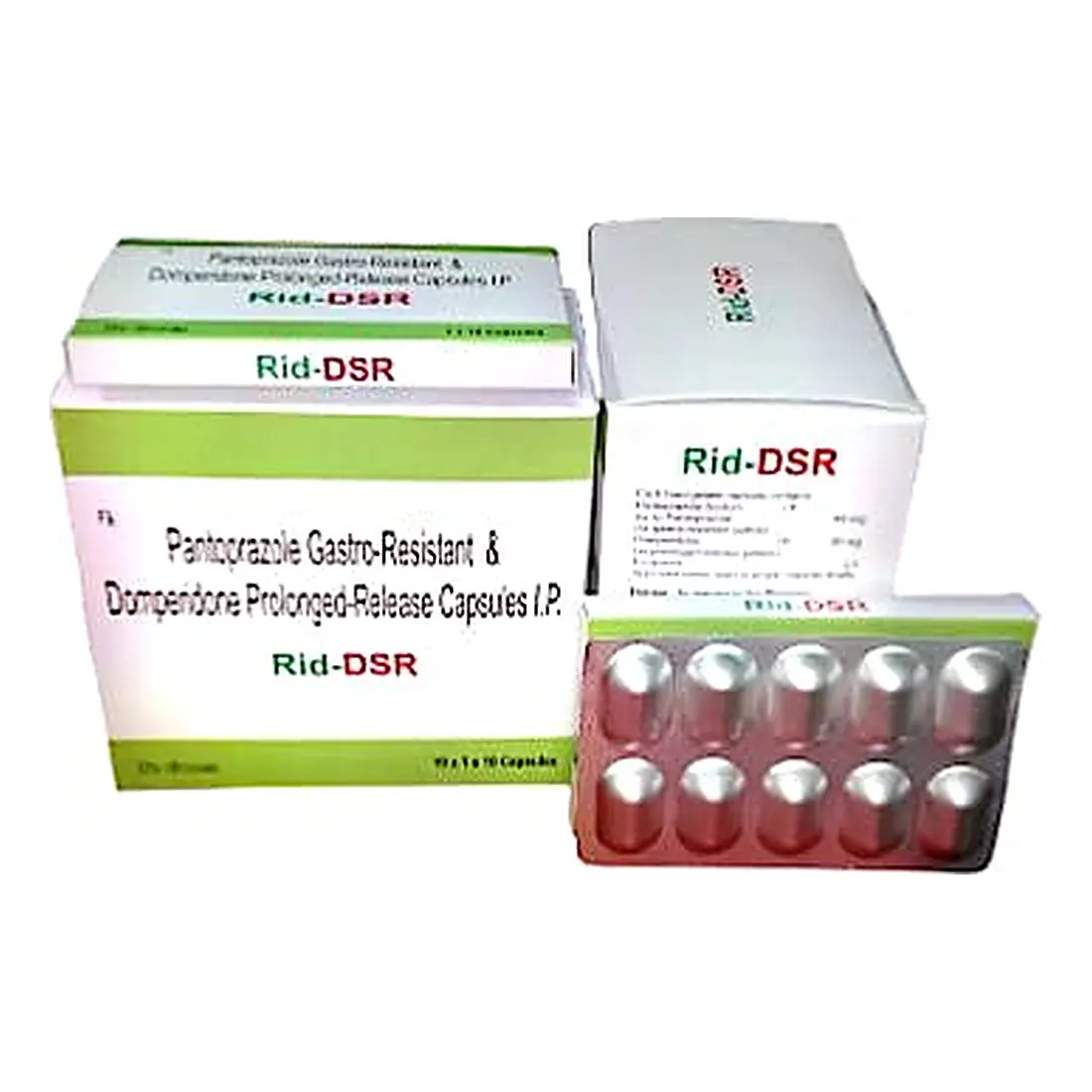 Rid-DSR — Pantoprazole 40 mg Gastro-Resistant & Domperidone 30 mg Prolonged-Release Capsules IP