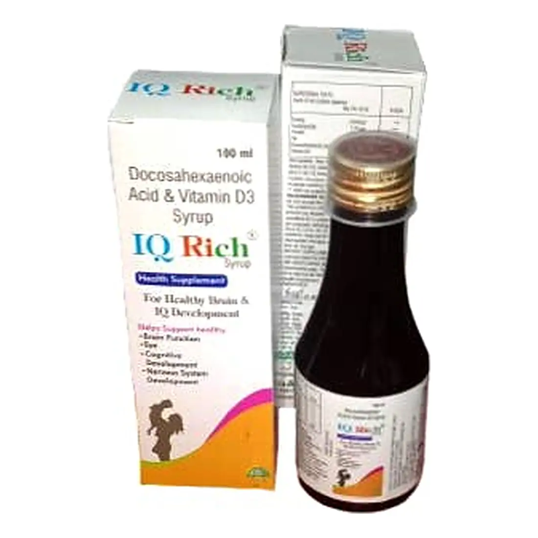 IQ Rich Syrup — Docosahexaenoic Acid (DHA) & Vitamin D3 Syrup
