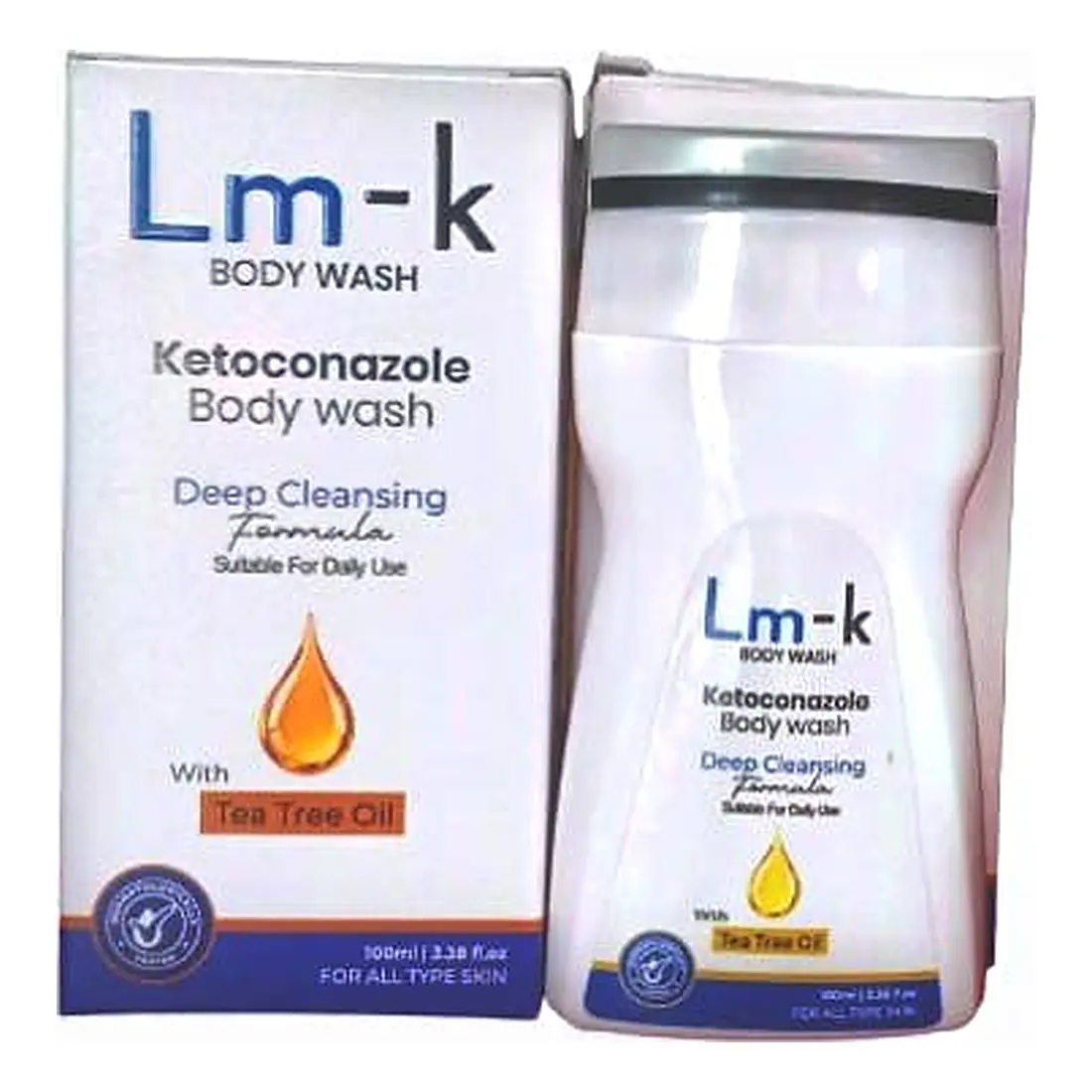 Lm-K Body Wash — Ketoconazole 2% w/v Body Wash with Tea Tree Oil — Deep Cleansing Formula