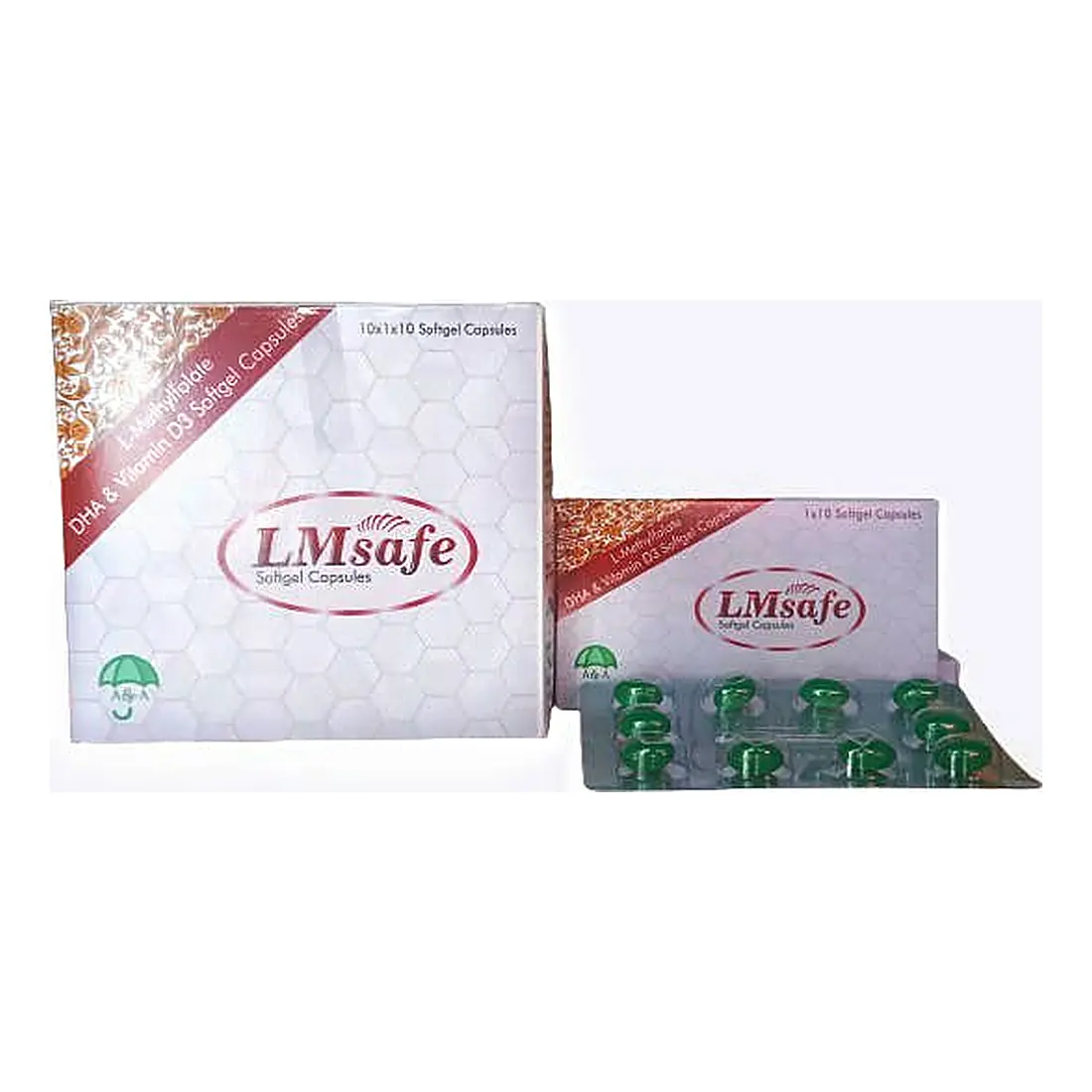 LMsafe — L-Methylfolate, DHA & Vitamin D3 Softgel Capsules